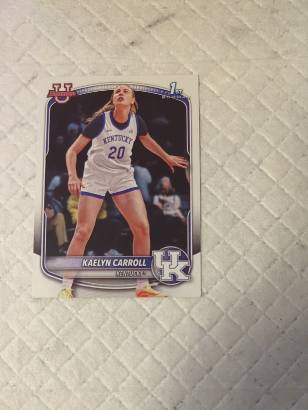 2025-26 Bowman Basketball Kaelyn Carroll 1st Bowman RC #BPP-82 Kentucky